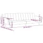 Sofá cama de 2 plazas terciopelo azul de , Sofás - Ref: Foro24-375857, Precio: 262,91 €, Descuento: %