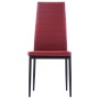 Conjunto de mesa y sillas de comedor 5 piezas color vino tinto de vidaXL, muebles para cocinas y comedores - Ref: Foro24-2816...