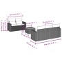 Set de muebles de jardín 6 pzas y cojines ratán sintético gris de , Conjuntos de jardín - Ref: Foro24-3224009, Precio: 377,75...