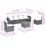 Set de comedor de jardín 7 pzas y cojines ratán sintético negro de , Conjuntos de jardín - Ref: Foro24-3224068, Precio: 367,8...