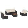 Set de sofás de jardín 8 piezas y cojines ratán sintético negro de , Conjuntos de jardín - Ref: Foro24-3224075, Precio: 414,2...