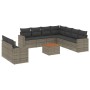 Set de sofás de jardín 10 pzas con cojines ratán sintético gris de , Conjuntos de jardín - Ref: Foro24-3224191, Precio: 607,3...