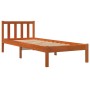 Estructura de cama madera maciza de pino marrón cera 90x190 cm de , Camas y somieres - Ref: Foro24-844802, Precio: 67,87 €, D...
