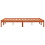 Estructura de cama madera maciza pino marrón cera 120x200 cm de , Camas y somieres - Ref: Foro24-844854, Precio: 81,01 €, Des...