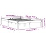 Estructura de cama madera maciza pino marrón cera 120x200 cm de , Camas y somieres - Ref: Foro24-844854, Precio: 81,01 €, Des...
