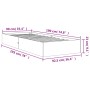 Estructura de cama madera maciza de pino marrón cera 90x190 cm de , Camas y somieres - Ref: Foro24-844823, Precio: 75,50 €, D...