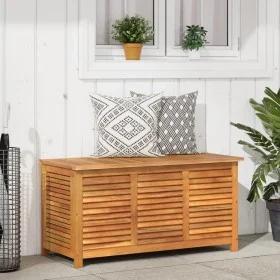 Caja de almacenaje de jardín madera maciza acacia 113x50x56 cm by , Outdoor storage boxes - Ref: Foro24-365841, Price: 165,77...