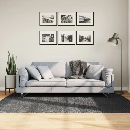 Alfombra pelo corto look escandinavo IZA antracita 140x200 cm de , Alfombras - Ref: Foro24-375429, Precio: 87,01 €, Descuento: %