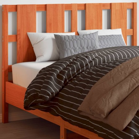 Cabecero de cama madera maciza de pino marrón cera 135 cm de , Cabeceros y pies de cama - Ref: Foro24-844220, Precio: 47,18 €...