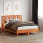 Bettkopfteil aus massivem Kiefernholz in Wachsbraun, 135 cm von , Kopf- und Fußteile - Ref: Foro24-844220, Preis: 46,74 €, Ra...
