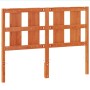Cabecero de cama madera maciza de pino marrón cera 135 cm de , Cabeceros y pies de cama - Ref: Foro24-844220, Precio: 47,18 €...