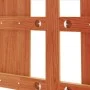 Bettkopfteil aus massivem Kiefernholz in Wachsbraun, 135 cm von , Kopf- und Fußteile - Ref: Foro24-844220, Preis: 46,74 €, Ra...