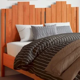 Wax brown solid pine wood bed headboard 135 cm by , Headboards and footboards - Ref: Foro24-844283, Price: 50,25 €, Discount: %