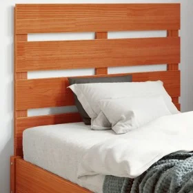 Wax brown solid pine wood bed headboard 90 cm by , Headboards and footboards - Ref: Foro24-844442, Price: 33,63 €, Discount: %