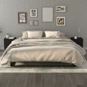 Mesita de noche 2 unidades negro 40x35x47,5 cm de vidaXL, Mesitas de noche - Ref: Foro24-811991, Precio: 83,32 €, Descuento: %