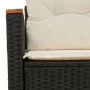 Sofá de jardín 2 plazas con cojines ratán sintético negro by , Outdoor sofas - Ref: Foro24-366021, Price: 165,33 €, Discount: %