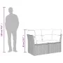 Sofá de jardín 2 plazas con cojines ratán sintético negro by , Outdoor sofas - Ref: Foro24-365986, Price: 159,48 €, Discount: %