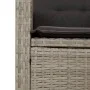 Sillón reclinable de jardín con cojines ratán sintético gris de , Bancos de jardín - Ref: Foro24-368231, Precio: 198,59 €, De...