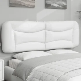 White synthetic leather padded bed headboard 160 cm by , Headboards and footboards - Ref: Foro24-374596, Price: 87,81 €, Disc...