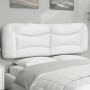 Cabecero de cama acolchado cuero sintético blanco 160 cm de , Cabeceros y pies de cama - Ref: Foro24-374596, Precio: 89,08 €,...