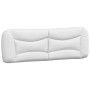 Cabecero de cama acolchado cuero sintético blanco 160 cm de , Cabeceros y pies de cama - Ref: Foro24-374596, Precio: 89,08 €,...