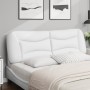 Cabecero de cama acolchado cuero sintético blanco 160 cm de , Cabeceros y pies de cama - Ref: Foro24-374596, Precio: 89,08 €,...