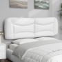 Cabecero de cama acolchado cuero sintético blanco 160 cm de , Cabeceros y pies de cama - Ref: Foro24-374596, Precio: 89,08 €,...