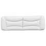 Cabecero de cama acolchado cuero sintético blanco 160 cm de , Cabeceros y pies de cama - Ref: Foro24-374596, Precio: 89,08 €,...