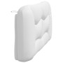 Cabecero de cama acolchado cuero sintético blanco 160 cm de , Cabeceros y pies de cama - Ref: Foro24-374596, Precio: 89,08 €,...