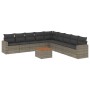 Set de sofás de jardín 10 pzas con cojines ratán sintético gris de , Conjuntos de jardín - Ref: Foro24-3224170, Precio: 563,4...
