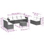 Set de sofás de jardín 8 piezas y cojines ratán sintético negro de , Conjuntos de jardín - Ref: Foro24-3224082, Precio: 466,9...