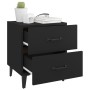 Mesita de noche 2 unidades negro 40x35x47,5 cm de vidaXL, Mesitas de noche - Ref: Foro24-811991, Precio: 83,32 €, Descuento: %