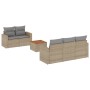 Juego de sofás jardín con cojines 6 pzas ratán sintético beige de , Conjuntos de jardín - Ref: Foro24-3224008, Precio: 397,05...