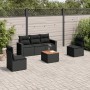 Set de sofás de jardín 6 piezas y cojines ratán sintético negro de , Conjuntos de jardín - Ref: Foro24-3224060, Precio: 347,4...