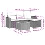 Set de muebles de jardín 5 pzas y cojines ratán sintético negro de , Conjuntos de jardín - Ref: Foro24-3224088, Precio: 284,1...