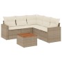 Juego de sofás jardín con cojines 6 pzas ratán sintético beige de , Conjuntos de jardín - Ref: Foro24-3224119, Precio: 393,53...