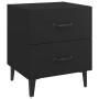 Mesita de noche 2 unidades negro 40x35x47,5 cm de vidaXL, Mesitas de noche - Ref: Foro24-811991, Precio: 83,32 €, Descuento: %