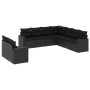 Set de sofás de jardín 8 piezas y cojines ratán sintético negro de , Conjuntos de jardín - Ref: Foro24-3219135, Precio: 607,0...