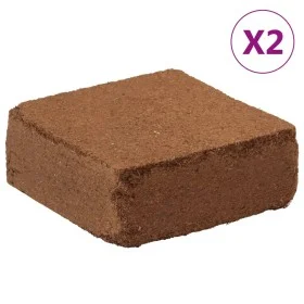 Bloques de fibra de coco 2 uds 5 kg cada uno 10 kg total de , Tierra y arena - Ref: Foro24-155729, Precio: 55,64 €, Descuento: %