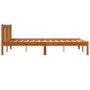Estructura de cama madera maciza pino marrón cera 120x200 cm de , Camas y somieres - Ref: Foro24-844808, Precio: 74,08 €, Des...