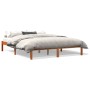 Estructura de cama madera maciza pino marrón cera 150x200 cm de , Camas y somieres - Ref: Foro24-844860, Precio: 87,50 €, Des...