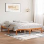 Estructura de cama madera maciza pino marrón cera 150x200 cm de , Camas y somieres - Ref: Foro24-844860, Precio: 87,50 €, Des...