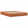 Estructura de cama madera maciza pino marrón cera 150x200 cm de , Camas y somieres - Ref: Foro24-844817, Precio: 117,09 €, De...