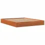 Wax brown pine solid wood bed frame 150x200 cm by , Beds and slatted bases - Ref: Foro24-844817, Price: 115,42 €, Discount: %