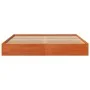 Wax brown pine solid wood bed frame 150x200 cm by , Beds and slatted bases - Ref: Foro24-844817, Price: 115,42 €, Discount: %