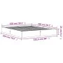 Wax brown pine solid wood bed frame 150x200 cm by , Beds and slatted bases - Ref: Foro24-844817, Price: 115,42 €, Discount: %
