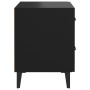 Mesita de noche 2 unidades negro 40x35x47,5 cm de vidaXL, Mesitas de noche - Ref: Foro24-811991, Precio: 83,32 €, Descuento: %