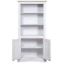 Aparador Corona Range de pino mexicano blanco 80x40x170 cm de vidaXL, Taquillas y armarios de almacenamiento - Ref: Foro24-28...