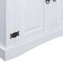 Aparador Corona Range de pino mexicano blanco 80x40x170 cm de vidaXL, Taquillas y armarios de almacenamiento - Ref: Foro24-28...