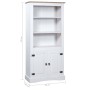 Aparador Corona Range de pino mexicano blanco 80x40x170 cm de vidaXL, Taquillas y armarios de almacenamiento - Ref: Foro24-28...